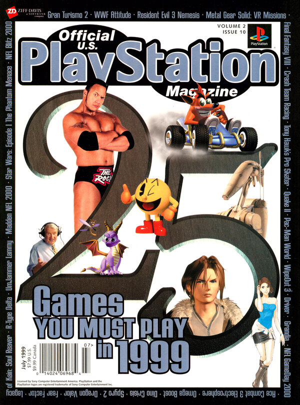 Official U.S. PlayStation Magazine Issue 022 (July 1999) cover